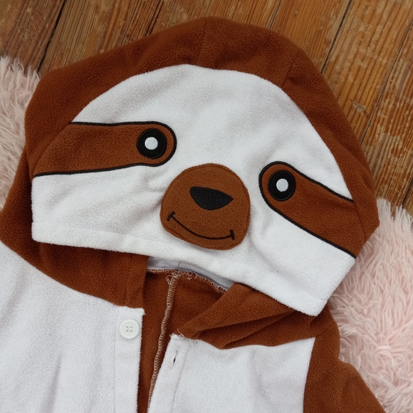 Like new Sloth kigurumi onesie lounger!  Roomy warm & big! Sz's sm-xl! - Picture 5 of 11